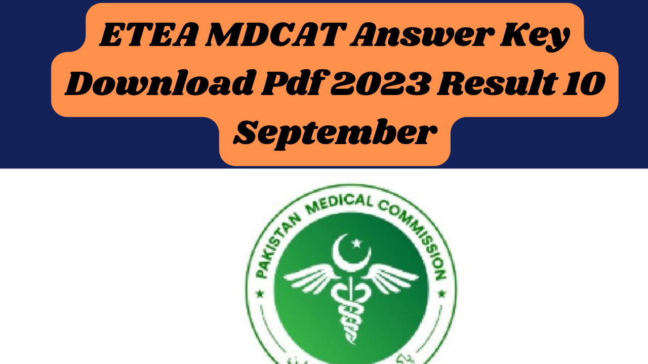 ETEA MDCAT Answer Key Download Pdf
