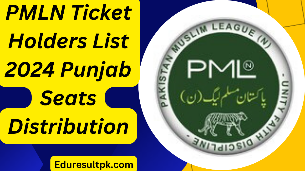 PMLN Ticket Holders List 2024 Punjab Seats Distribution