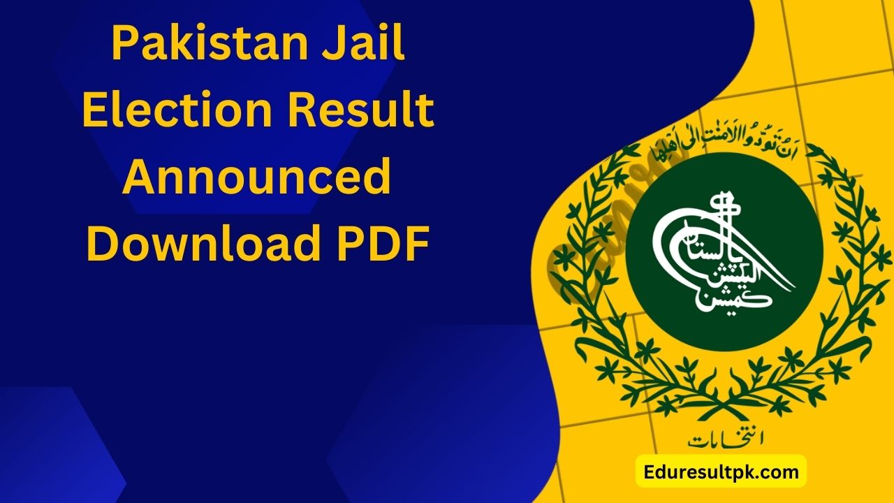 Pakistan Jail Election Result 2024 Announced Download PDF
